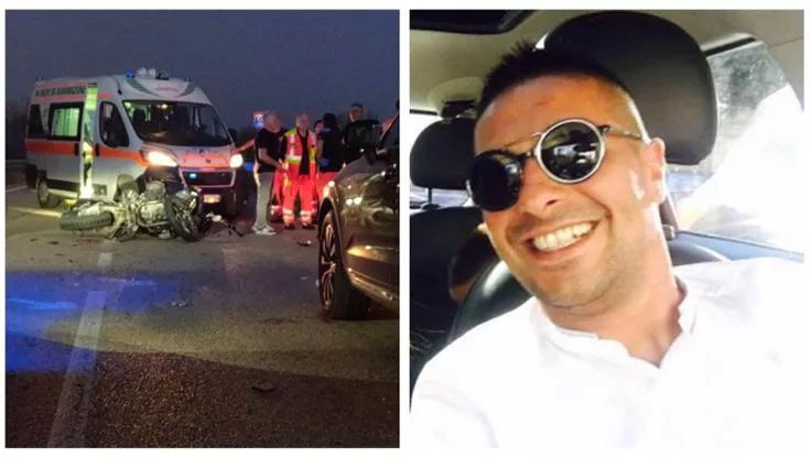 Puglia, si schianta con la moto contro pulmino di turisti, muore il motociclista Gianluigi Ingrosso, aveva 42 anni