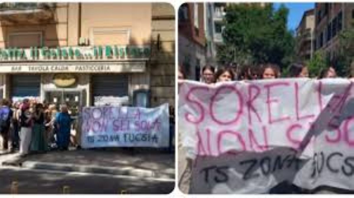 Roma, bar di Viale Eritrea resta aperto nonostante la denuncia: manifestazione femminista davanti al locale